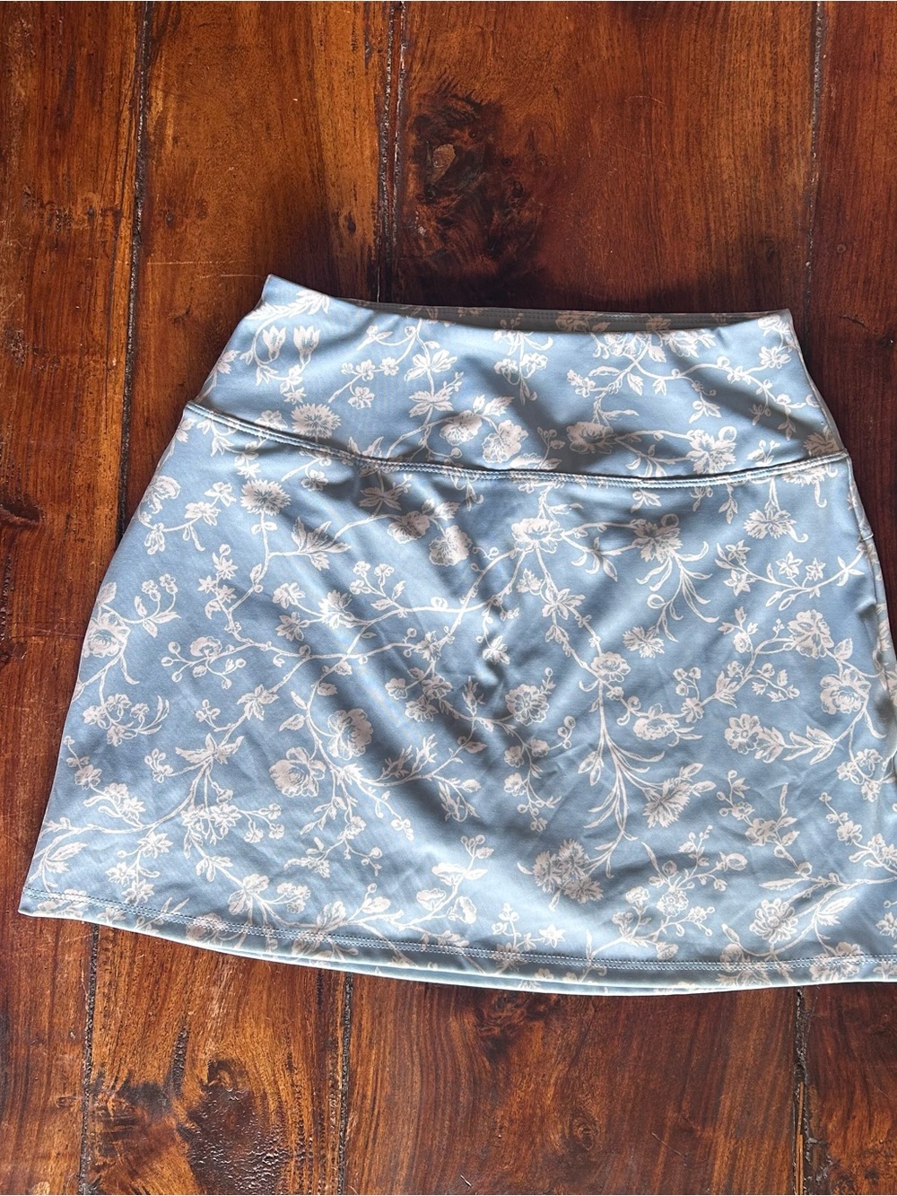 Laura Ashley Powder Blue Floral A-Line tennis golf pickleball skort/ Skirt XS